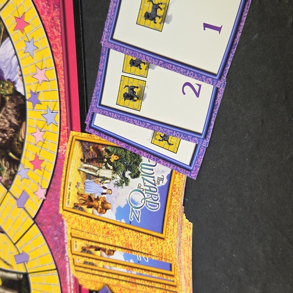 The Wizard of Oz Yellow Brick Road Board Game Pressman Vintage 1999, Vhs, Book, - Picture 5 of 16